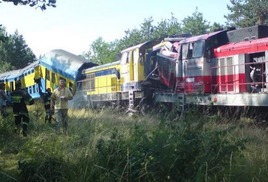 В Польше столкнулись два поезда